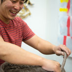 Nao Matsunaga in his studio in London 2016